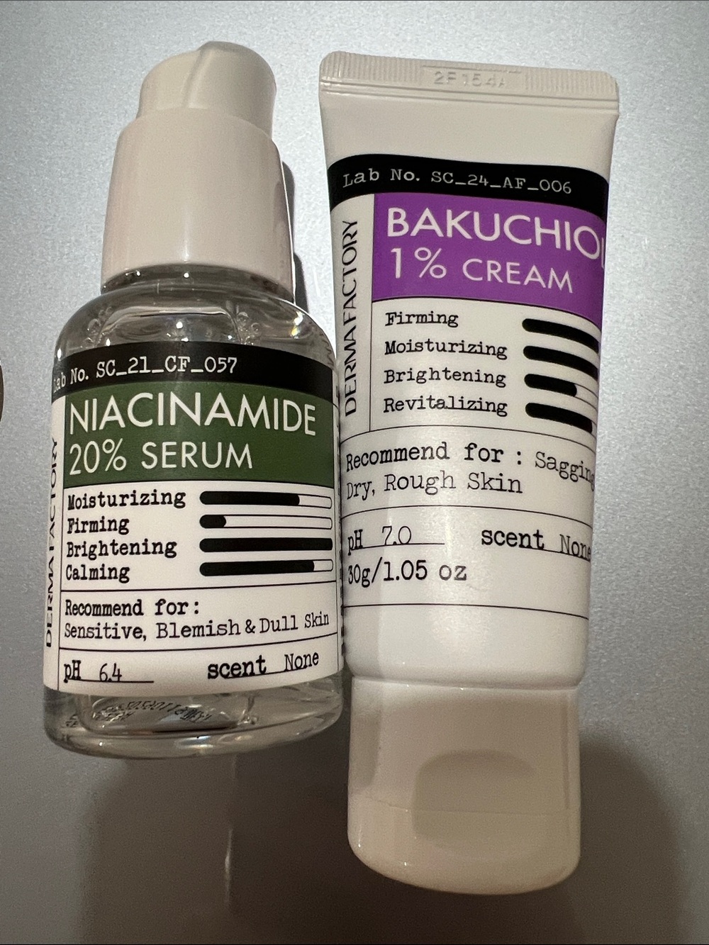 Niacinamide 20% Serum , Bakuchiol 1% cream